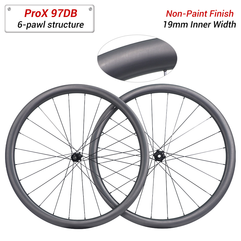 ProX 97DB Entry-Level Road Carbon Wheels | 26mm Outer Width Disc Brake Wheels For Beginners