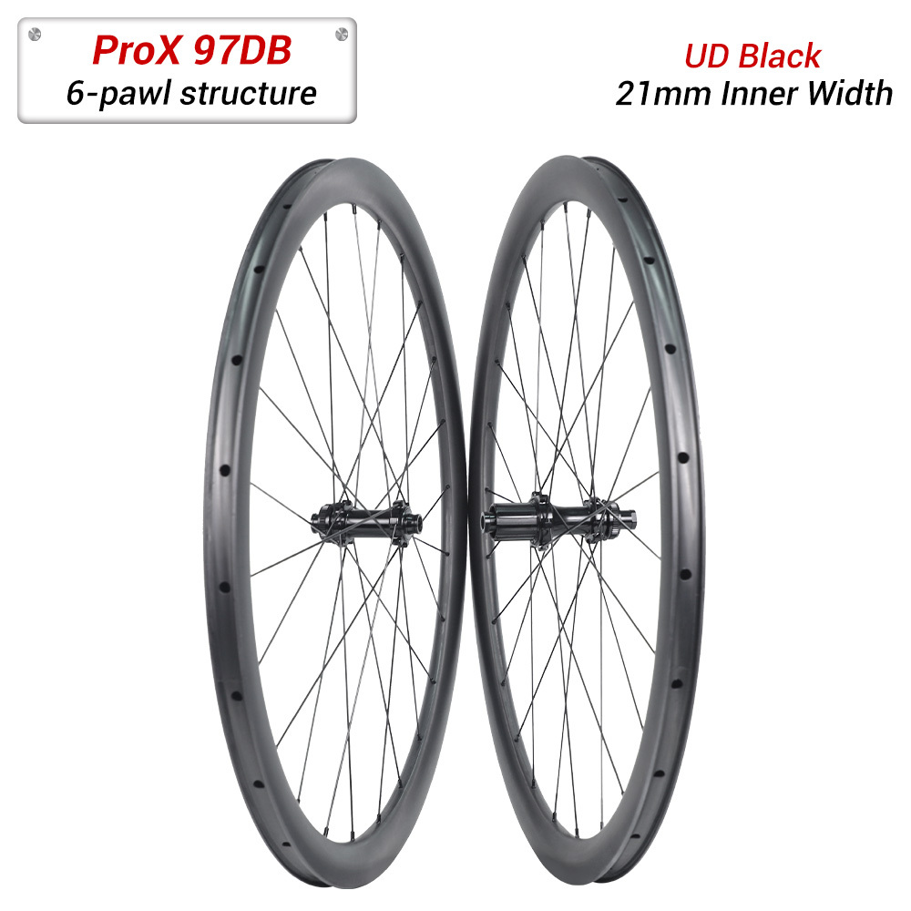 ProX 97DB Entry-Level 28mm Outer Width Road Carbon Wheels | Low Price Disc Brake Carbon Wheels