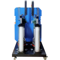 Double disc hot melt adhesive machine