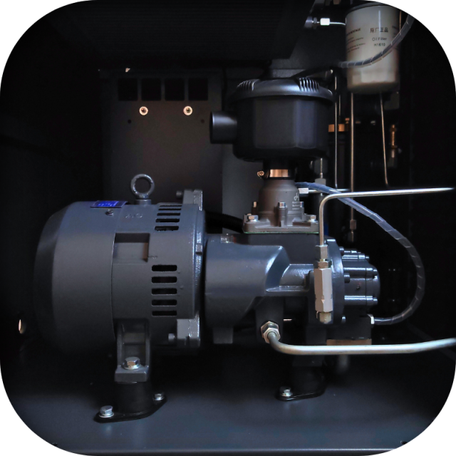 Combined screw air compressor supplier warehouse in Vietnam