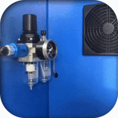 Hot melt adhesive spray gun for high-volume production lines