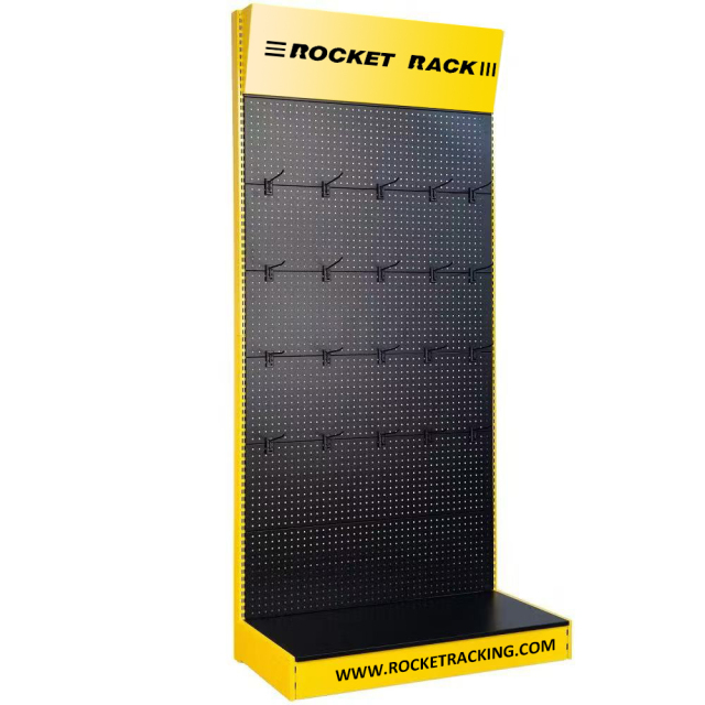 Hardware Tools Display with Slanted Logo Box