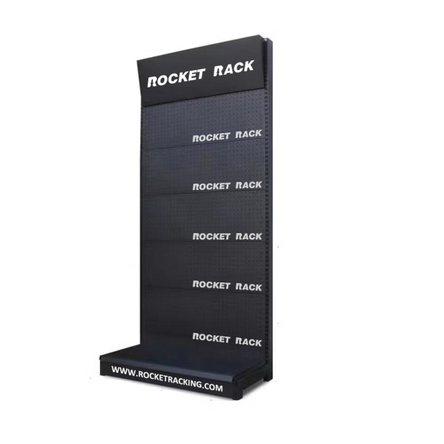 Hardware Tools Display with Slanted Logo Box
