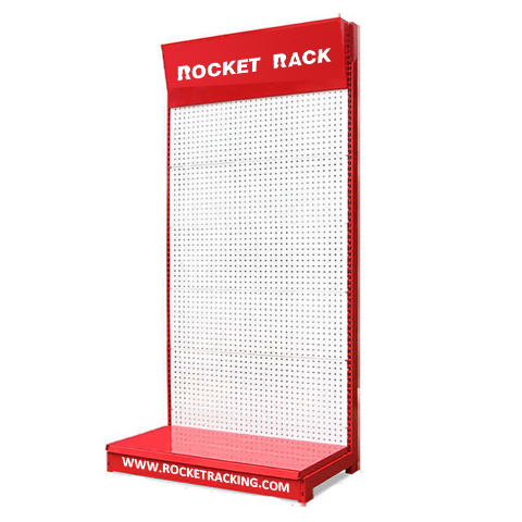 Hardware Tools Display with Slanted Logo Box