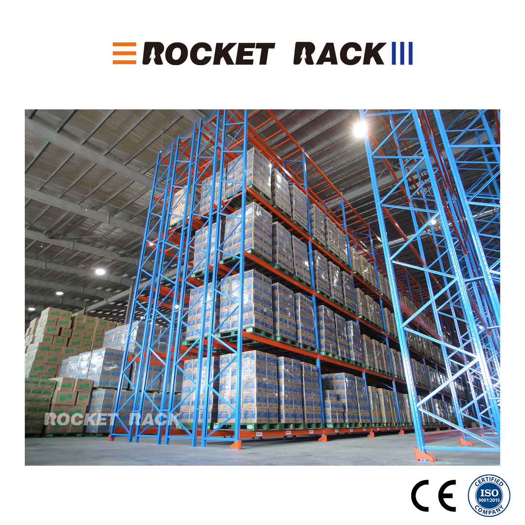 Mutiple Depth Racking System Double-Depth Heavy Duty Pallet Racking for Warehouse Storage