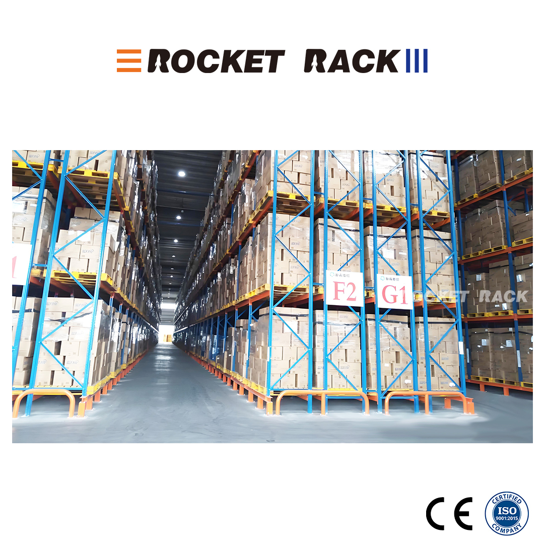 Double-Depth Heavy Duty Pallet Racking for Warehouse Storage