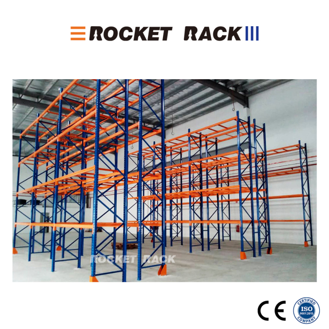 Back to Back Industrial Pallet Racking System For Warehouse Storage