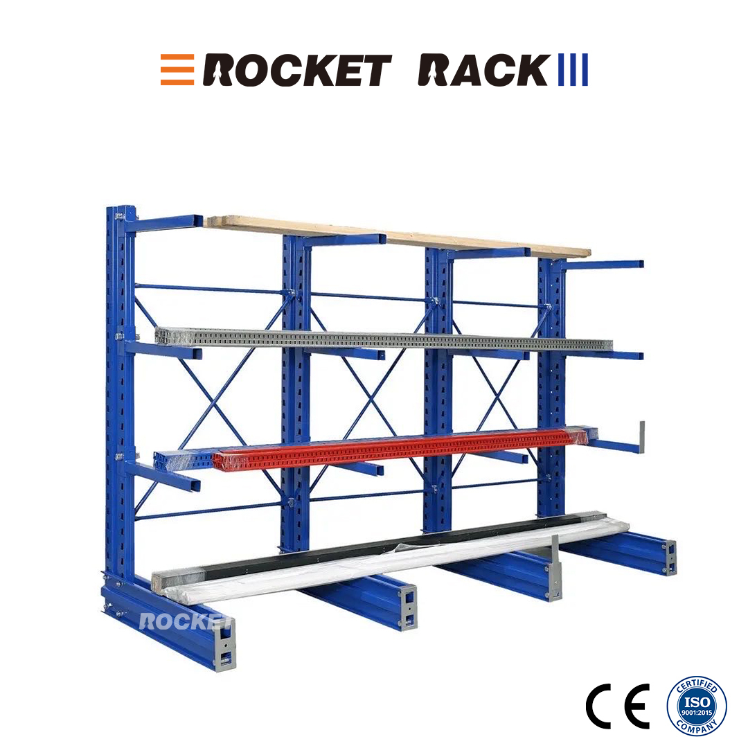 H-shaped Steel Cantilever Racking System For Long Items