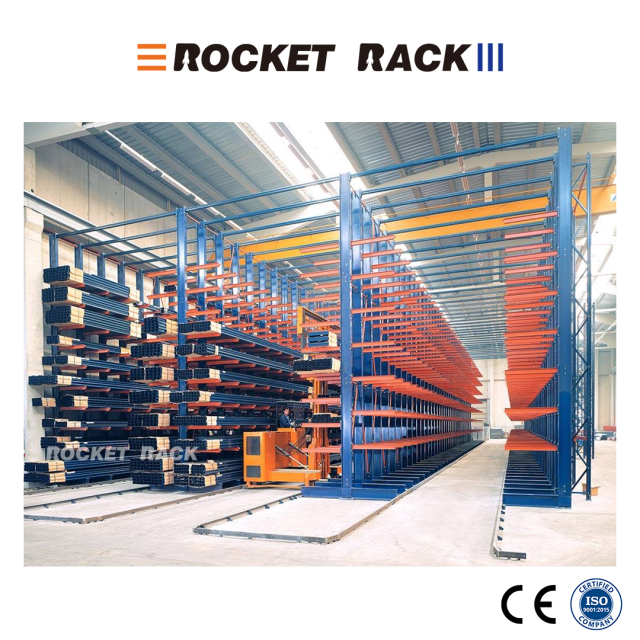 H-shaped Steel Cantilever Racking System For Long Items