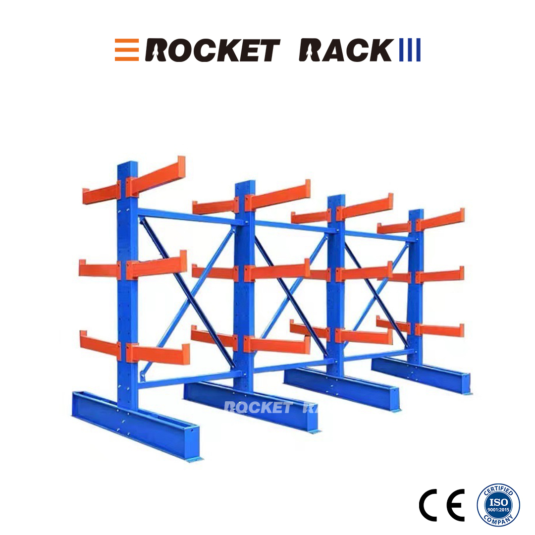 H-shaped Steel Cantilever Racking System For Long Items