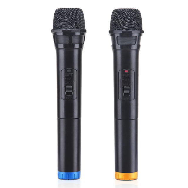 Cordless 10M karaoke good sound plastic microphone for music system