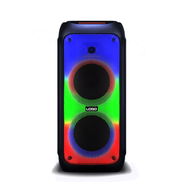 Double 8 inch 10 inch portable mobile 40W 60W RGB light Hi-fi sound system professional sound box