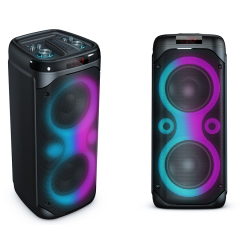 Longwind portable outdoor party dj karaoke speaker pa system with wheels