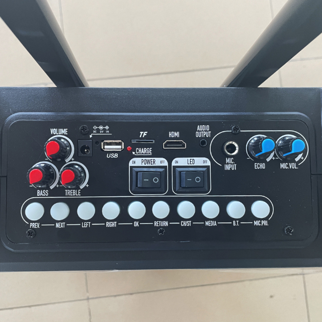 Smart wifi video outdoor portable speaker box rechargeable battery subwoofer 8 inch