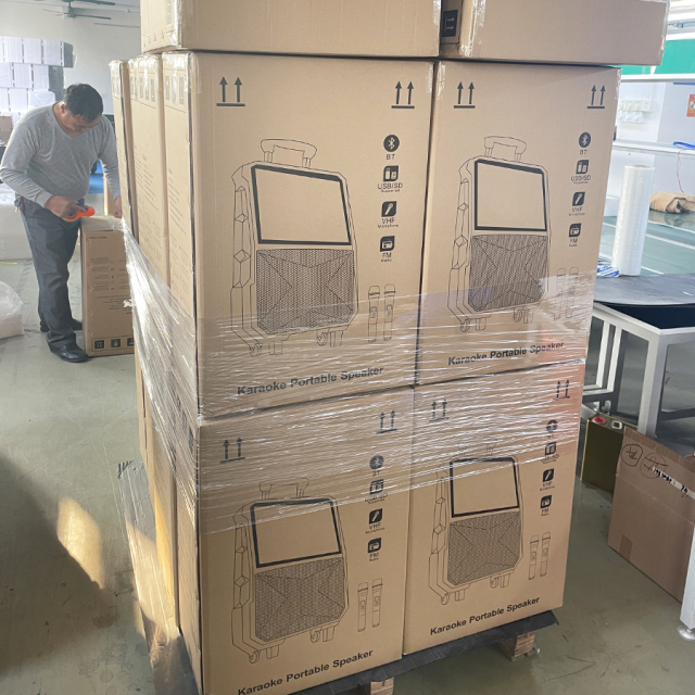 Smart wifi video outdoor portable speaker box rechargeable battery subwoofer 8 inch