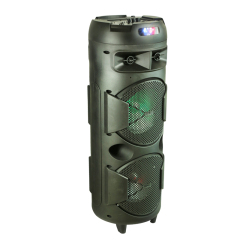 Popular 8 inch 500W active party box speaker with dj light and microphone