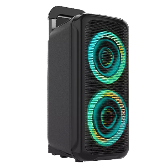 8 inch active pa speaker system plastic trolley stage rechargeable battery speaker for outdoors with wheels