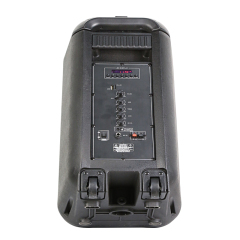 8 inch active pa speaker system plastic trolley stage rechargeable battery speaker for outdoors with wheels
