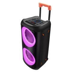 8 Inch battery trolley karaoke powered portable wireless stage speakers for sale