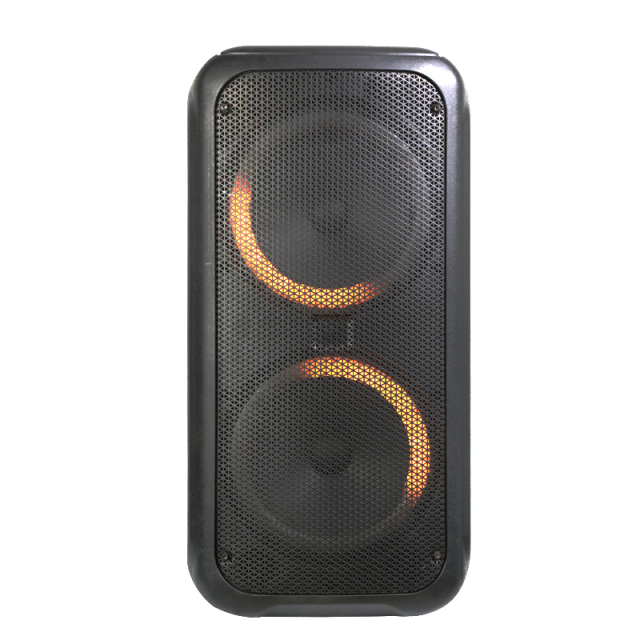 8 inch active pa speaker system plastic trolley stage rechargeable battery speaker for outdoors with wheels