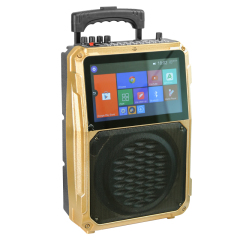 8 inch trolley wifi smart video speaker with 14.1 inch touch screen