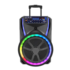 Sound audio portable party trolley subwoofer music speaker