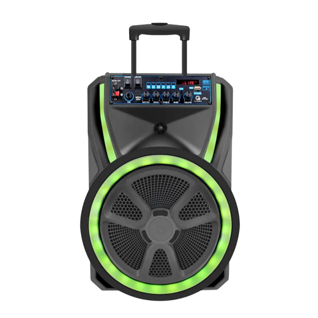 Sound audio portable party trolley subwoofer music speaker