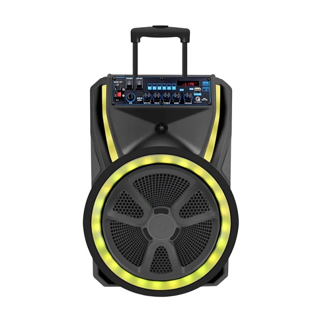 Sound audio portable party trolley subwoofer music speaker