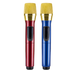 Rechargeable handheld wireless UHF microphone