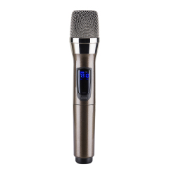 Rechargeable handheld wireless UHF microphone
