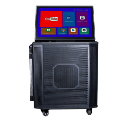 Wifi karaoke machine trolley speaker with touch screen