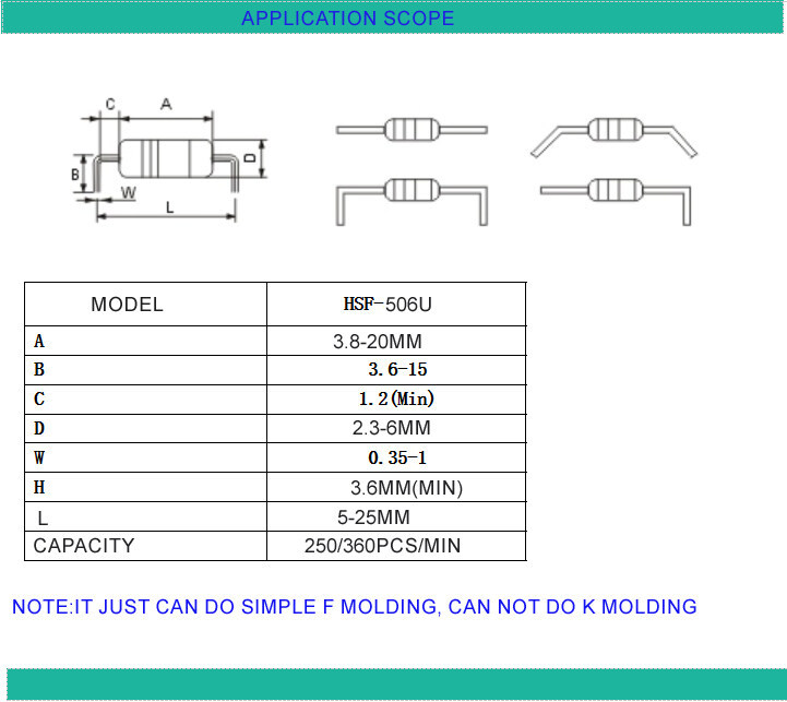 MM00020 506U Bulk Packing Resistor Cutting Forming Machine Automatic Loose diode axial lead cutting forming machine