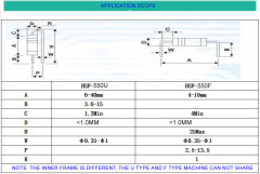 MM00016/MM00017 505 Model Manual Bulk Packing Resistor Cutting Forming Machine U or F shape Belt Taped Resistor Molding Machine