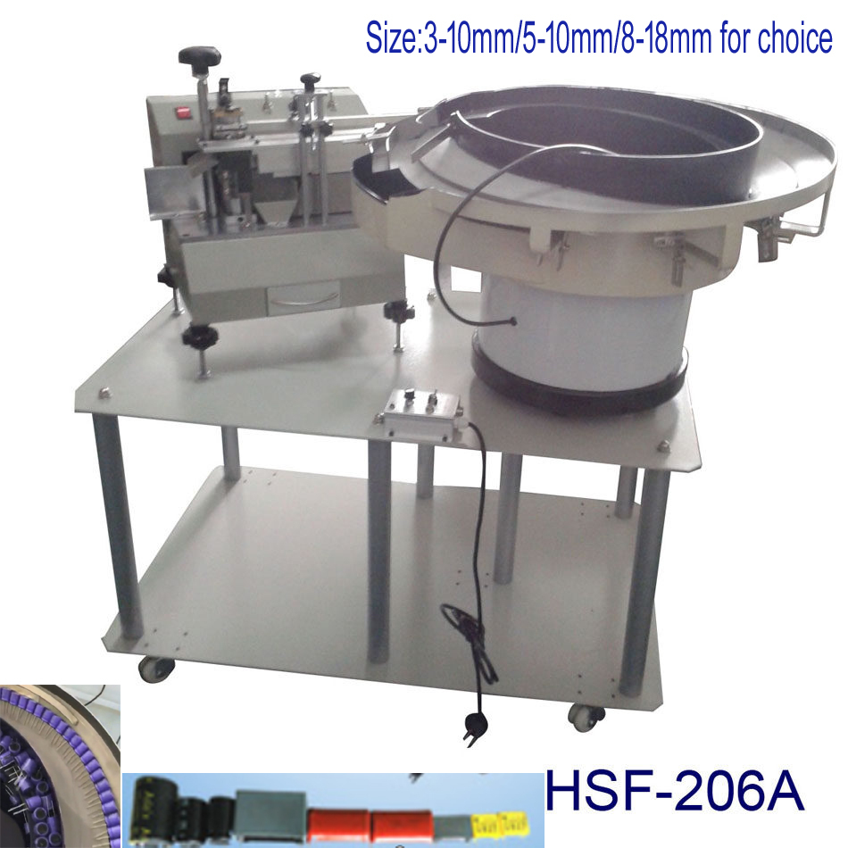 MM00040/MM00041/MM00042 3-10mm/5-10mm/8-18mm HSF-206A Automatic Loose Radial Capacitor Lead Cutting Machine Big Capacitance Pin Machine Cutter