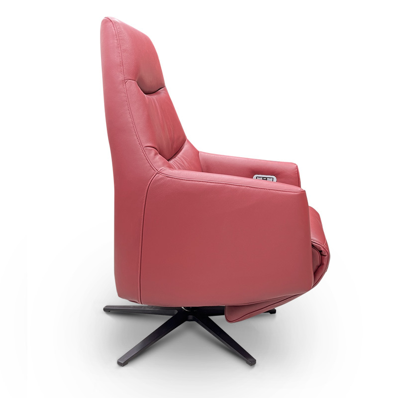 Contact surface cowhide fabric comfortable double mute motor electric leisure chair, small multi-functional sofa recliner for home