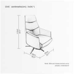 Contact surface cowhide fabric comfortable double mute motor electric leisure chair, small multi-functional sofa recliner for home