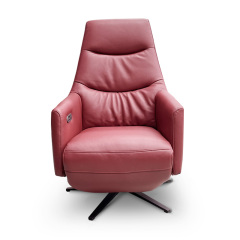 Contact surface cowhide fabric comfortable double mute motor electric leisure chair, small multi-functional sofa recliner for home