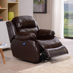 Contact surface cowhide fabric comfortable double mute motor electric leisure chair, small multi-functional sofa recliner for home