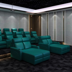 VIP home cinema sofa leather theater seats new model daybed electric recliner chair movie room seating modern private furniture