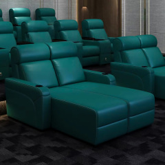 VIP home cinema sofa leather theater seats new model daybed electric recliner chair movie room seating modern private furniture