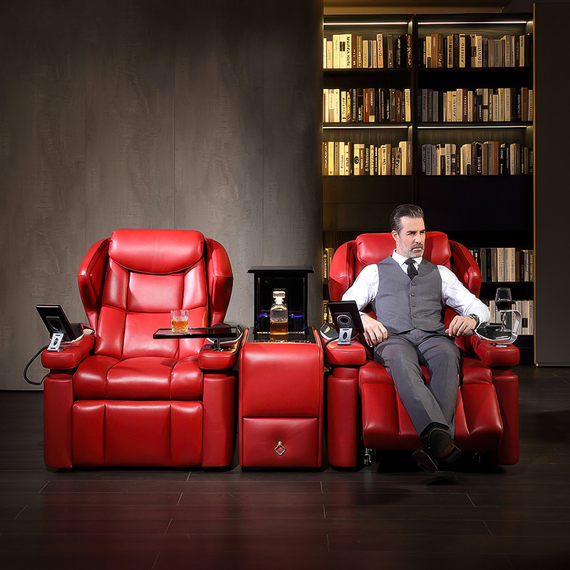 180 degree lie down 180 degree rotate cinema room luxury airplane toy mini 4g wireless wifi camera electric recliner sofa