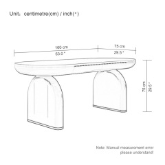 Italian electric lifting desk modern light luxury home boss desk abnormity high-end designer computer desk