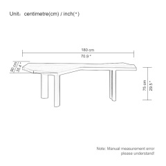 Simple modern solid wood dining table living room home dining table workbench commercial office a table two chairs wabi-Sabi wind
