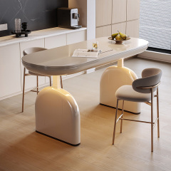 Italian electric lifting desk modern light luxury home boss desk abnormity high-end designer computer desk