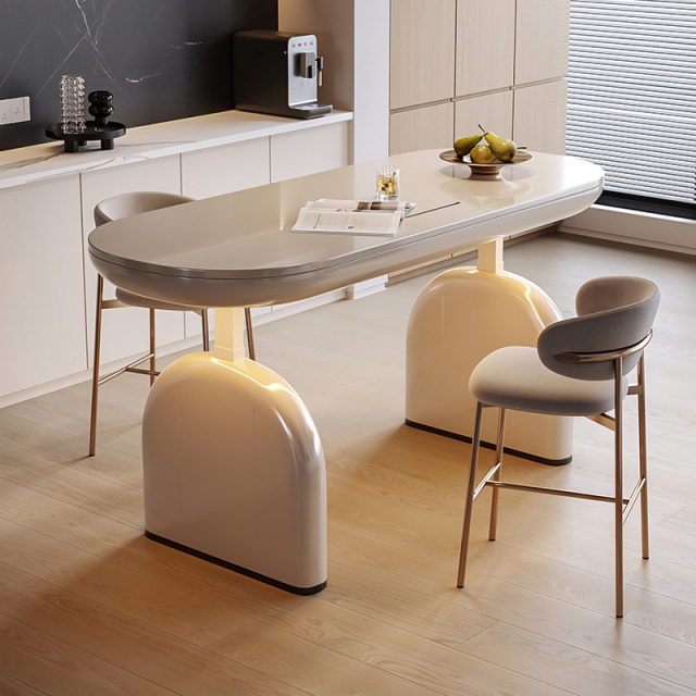 Italian electric lifting desk modern light luxury home boss desk abnormity high-end designer computer desk