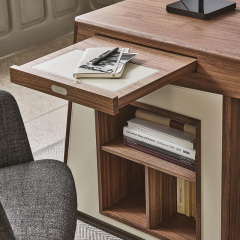 Italian minimalist desk light luxury high sense study home office workbench Designer hanging computer desk