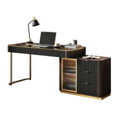 Light luxury corner desk home study telescopic computer desk small unit Nordic simple modern desk desk