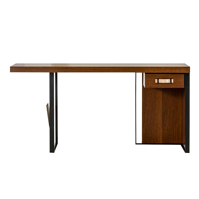 Italian minimalist black walnut desk study home office desk Designer bedroom computer desk workbench