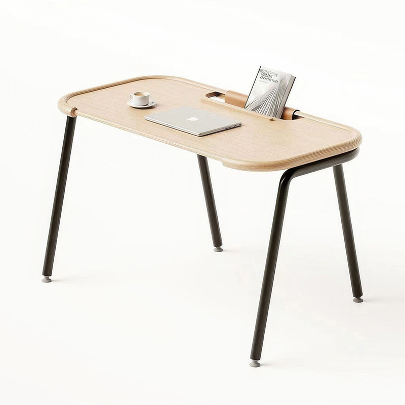 Italian minimalist desk Small apartment living room bedroom home study computer desk modern simple solid wood desk