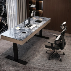 Rock plate electric lifting desk He classmate intelligent computer desk standing desk home workbench study desk